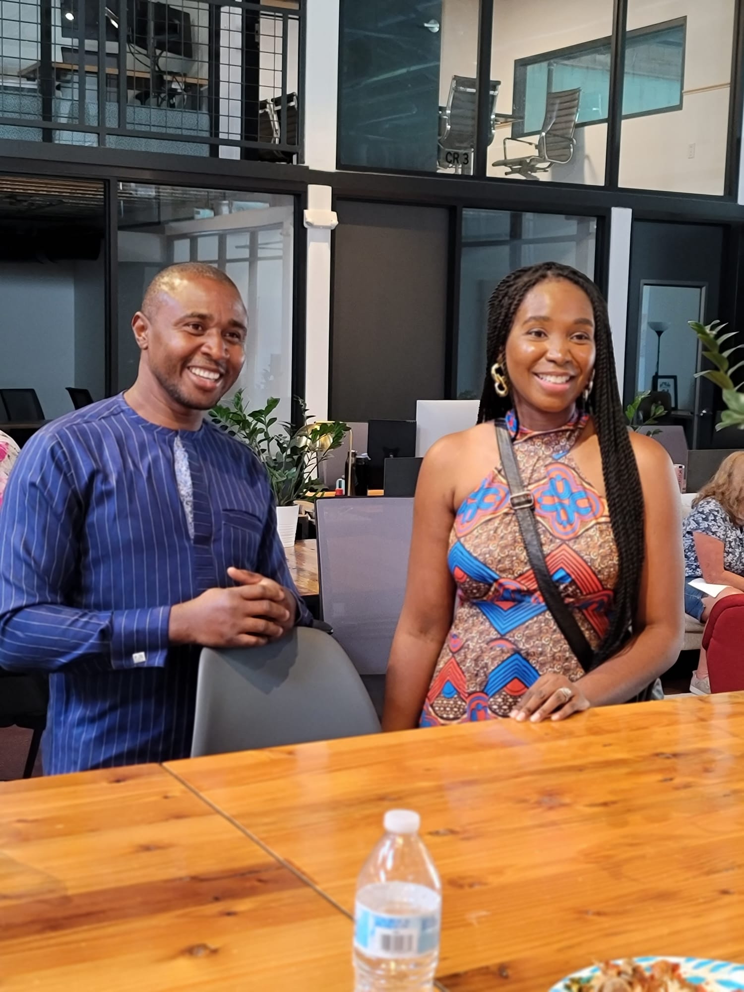 Celebrating wins event - team members enjoying the celebration